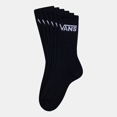 Vans Kids' Classic Crew Socks (3 Pack) Black Vans Kids' Classic Crew Socks (3 Pack) Black
