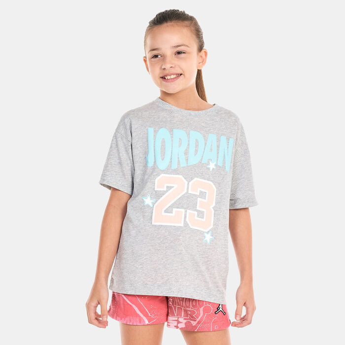 Jordan Kids' Icon Play Team T-Shirt (Older Kids) Grey Jordan Kids' Icon Play Team T-Shirt (Older Kids) Grey image number 0