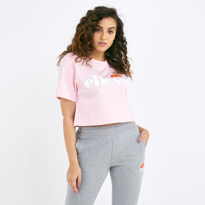 ellesse Women's Alberta Crop Top Pink ellesse Women's Alberta Crop Top Pink image number 0