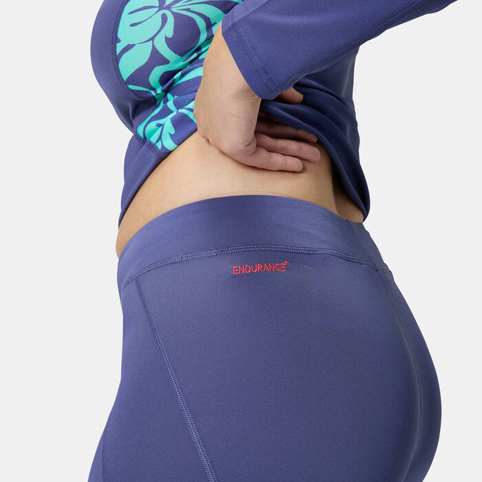 Speedo Women's Panel Swimming Shorts Purple Speedo Women's Panel Swimming Shorts Purple image number 4
