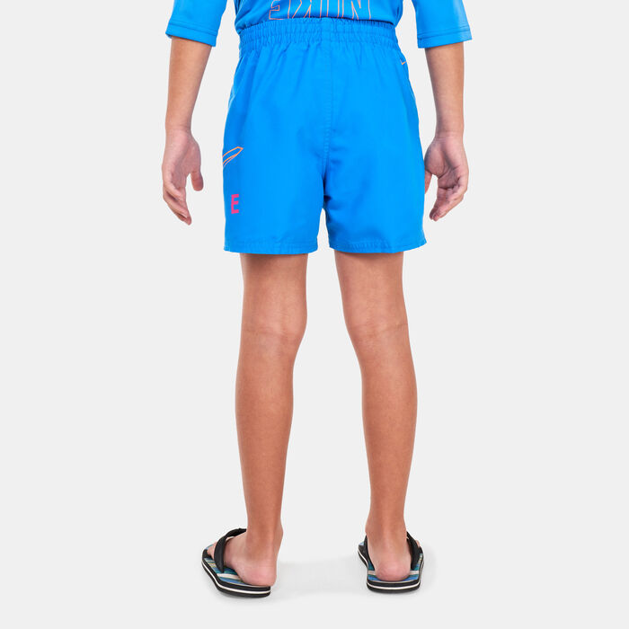 Nike Swim Kids' 4-inch Volley Shorts Blue Nike Swim Kids' 4-inch Volley Shorts Blue image number 1