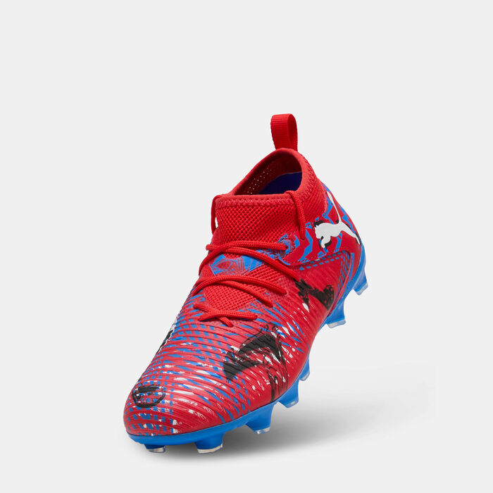 PUMA Kids' FUTURE 8 MATCH PLAYMAKERS Firm Ground/Artificial Ground Football Shoes Red image number 4