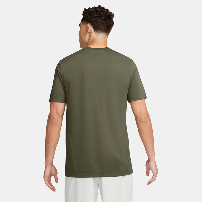 Nike Men's Dri-FIT Training T-Shirt Green Nike Men's Dri-FIT Training T-Shirt Green image number 1