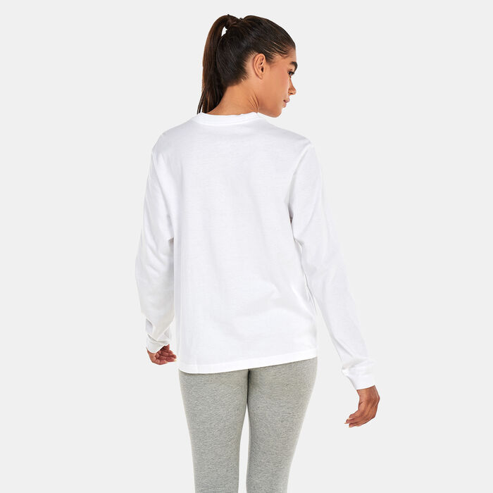 Nike Women's Sportswear Boxy T-Shirt White Nike Women's Sportswear Boxy T-Shirt White image number 1