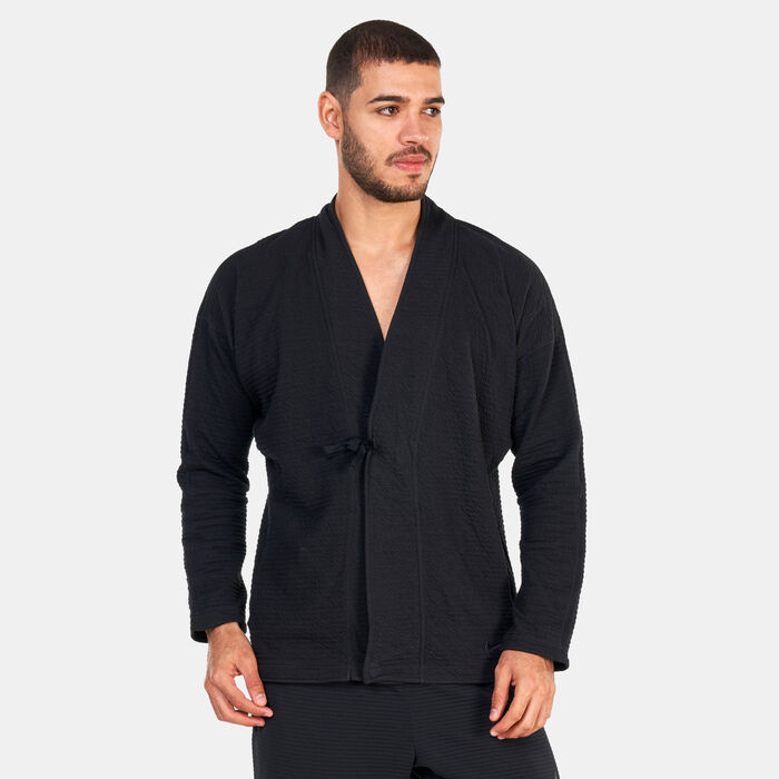 Nike Men's Yoga Dri-FIT Textured T-Shirt Black Nike Men's Yoga Dri-FIT Textured T-Shirt Black image number 0