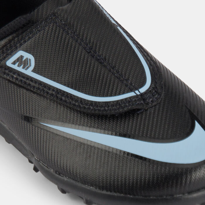 Nike Kids' Mercurial Vapor 16 Club Turf Ground Football Shoes Grey image number 4