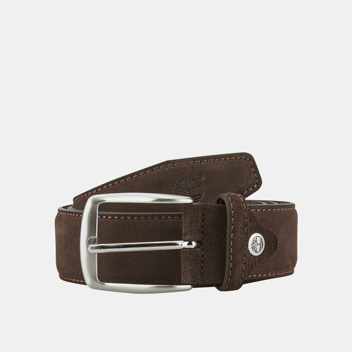 Timberland Men's Suede Leather Belt Brown Timberland Men's Suede Leather Belt Brown image number 0