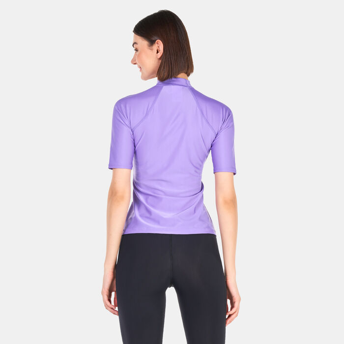 Speedo Women's Rashguard Top Purple Speedo Women's Rashguard Top Purple image number 1