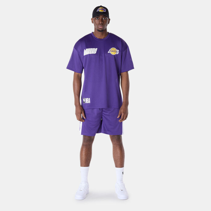 New Era Men's NBA LA Lakers Graphic T-Shirt Purple New Era Men's NBA LA Lakers Graphic T-Shirt Purple image number 2