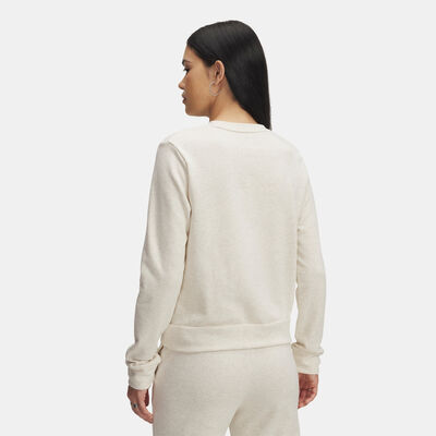 Under Armour Women's Rival Terry Sweatshirt White Under Armour Women's Rival Terry Sweatshirt White