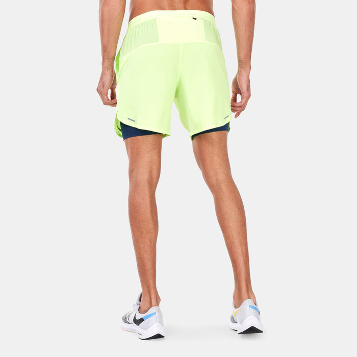 Nike Men's Stride Dri-FIT 2-in-1 Running Shorts Green image number 1