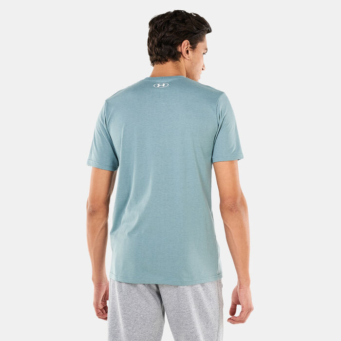 Under Armour Men's UA ABC Camo Boxed Logo T-Shirt Green Under Armour Men's UA ABC Camo Boxed Logo T-Shirt Green image number 1