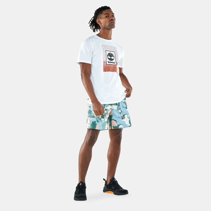 Timberland Men's Summer Allover Print Shorts Multi-Color Timberland Men's Summer Allover Print Shorts Multi-Color image number 2