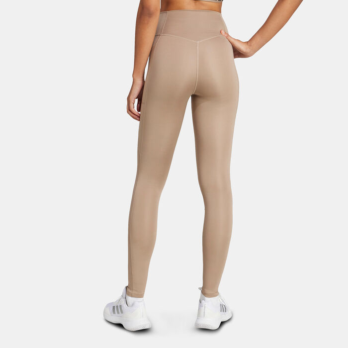 adidas Women's Optime Essentials Training Leggings Brown adidas Women's Optime Essentials Training Leggings Brown image number 1