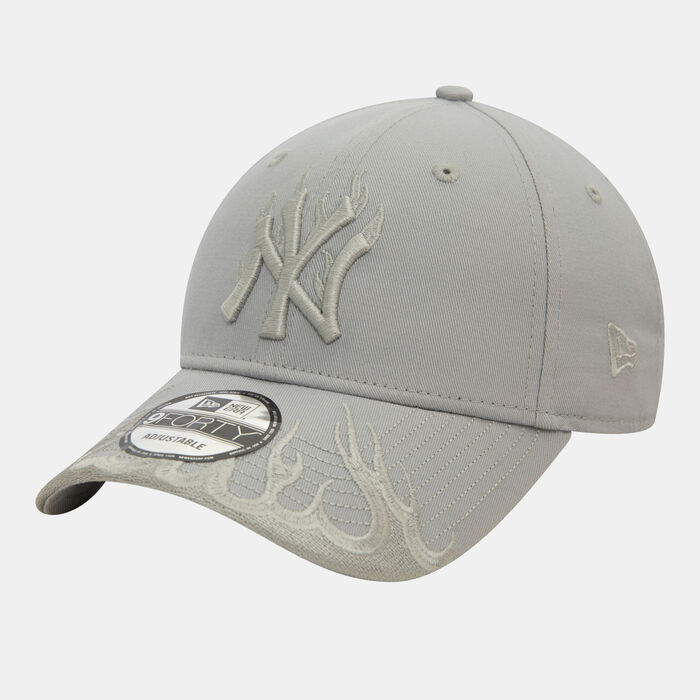New Era Men's MLB New York Yankees Flame 9FORTY Cap Grey image number 3