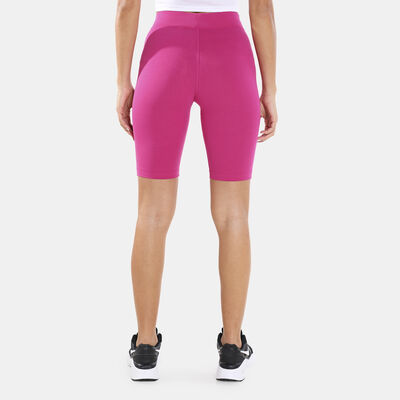 Nike Women's Sportswear Essential Mid-Rise Biker Shorts Pink