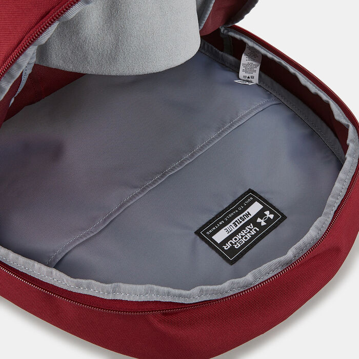 Under Armour Hustle Lite Backpack Red Under Armour Hustle Lite Backpack Red image number 3