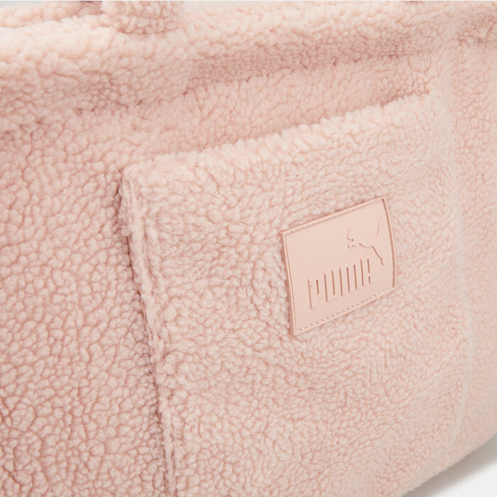 PUMA Women's Core Sherpa Tote Bag Pink PUMA Women's Core Sherpa Tote Bag Pink image number 3