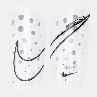 Nike Men's Mercurial Lite Football Shinguards White Nike Men's Mercurial Lite Football Shinguards White