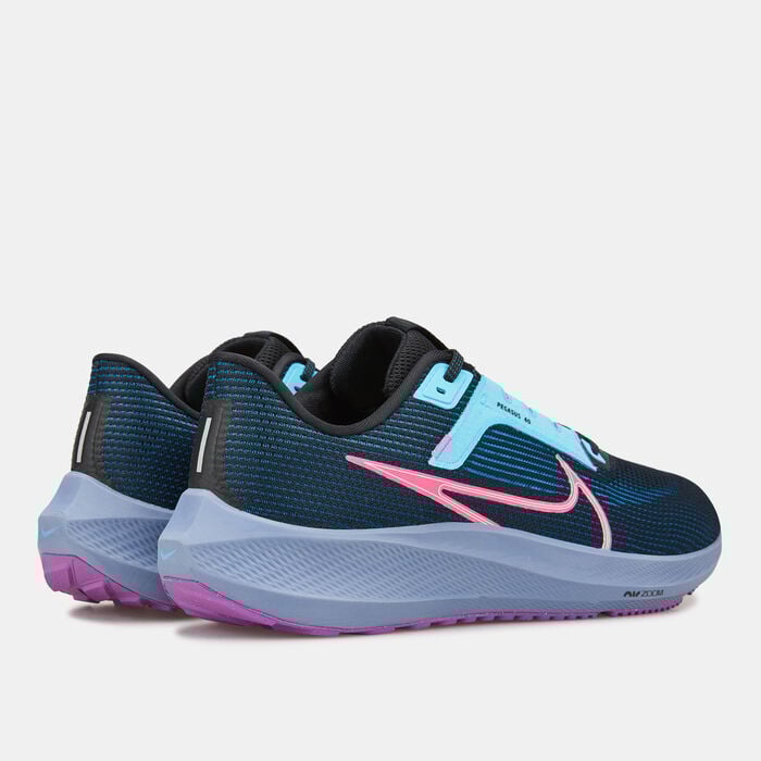 Nike Men's Air Zoom Pegasus 40 Shoe Black Nike Men's Air Zoom Pegasus 40 Shoe Black image number 2
