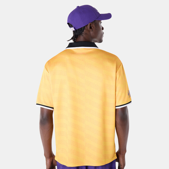 New Era Men's NBA LA Lakers T-Shirt yellow New Era Men's NBA LA Lakers T-Shirt yellow image number 1