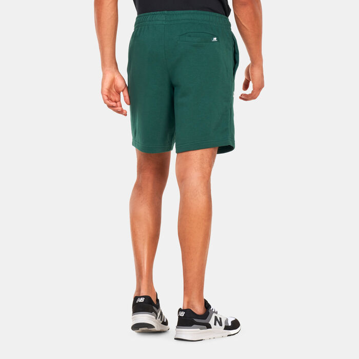 New Balance Men's Essentials Fleece Shorts Green New Balance Men's Essentials Fleece Shorts Green image number 1