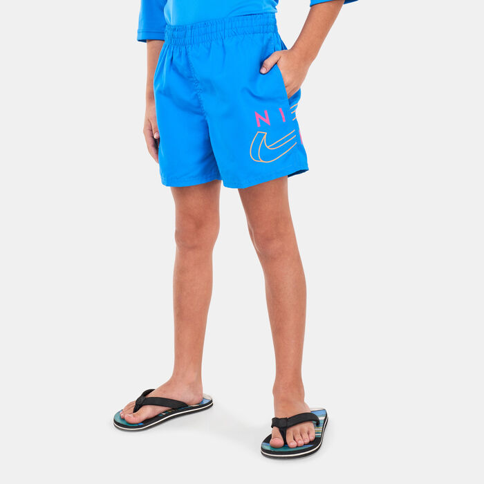 Nike Swim Kids' 4-inch Volley Shorts Blue Nike Swim Kids' 4-inch Volley Shorts Blue image number 0