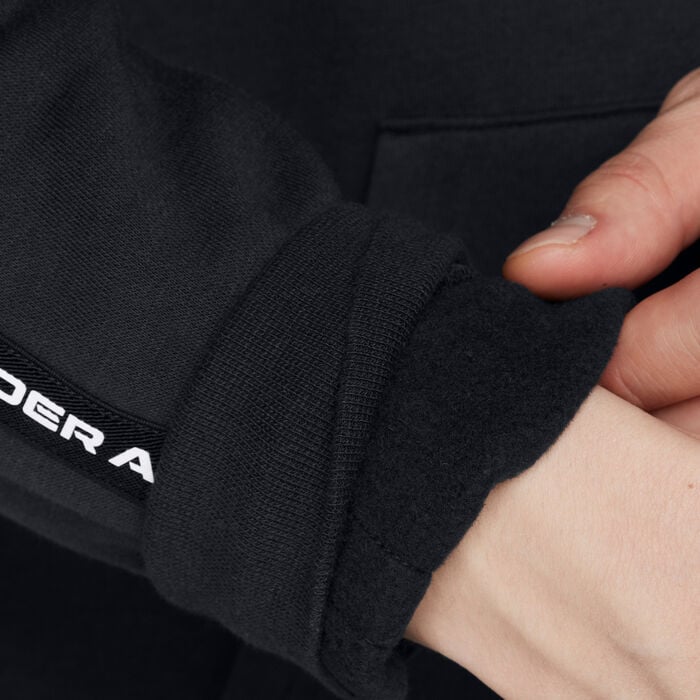 Under Armour Men's Icon Fleece Taping Hoodie Black Under Armour Men's Icon Fleece Taping Hoodie Black image number 3