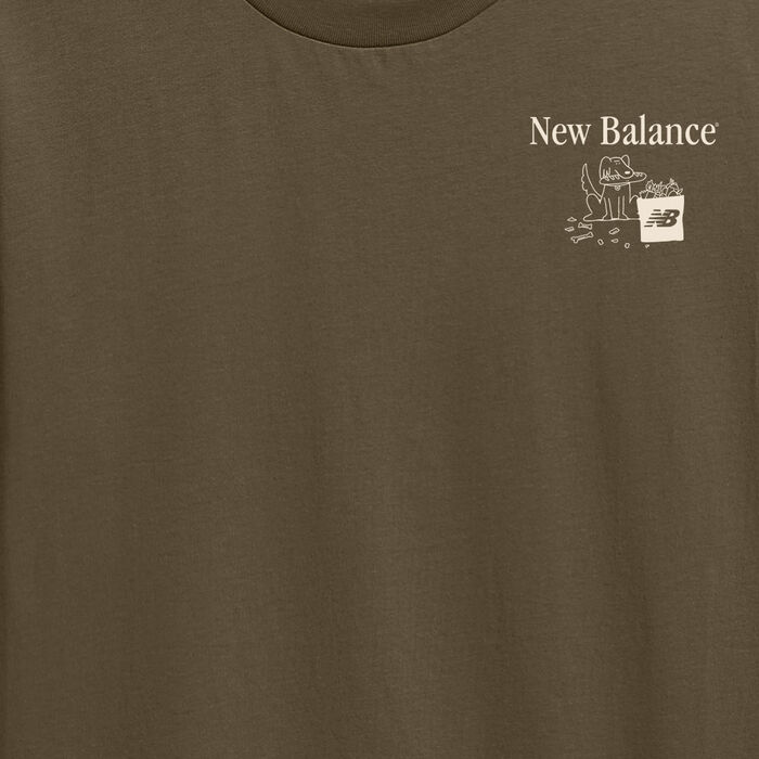 New Balance Men's Mailman T-Shirt Brown image number 3