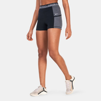 Nike Women's Pro High-Waisted 3-Inch Training Shorts Black