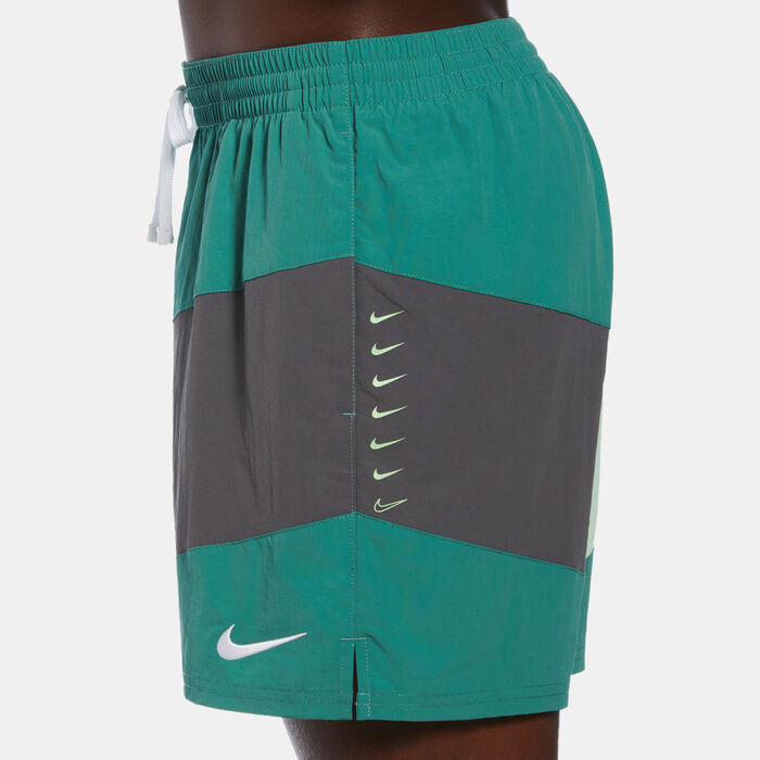 Nike Swim Men's Logo Swimming Shorts Green Nike Swim Men's Logo Swimming Shorts Green image number 3