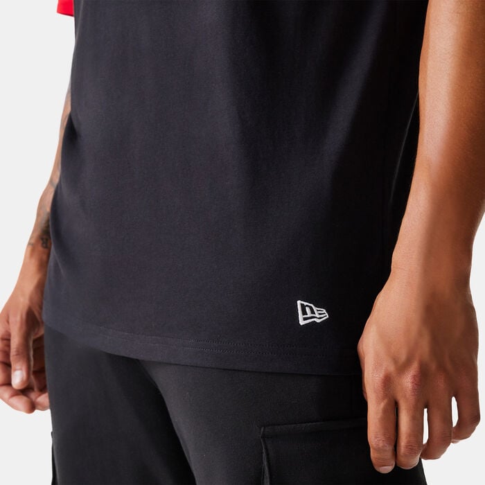 New Era Men's NBA Chicago Bulls Panel T-Shirt Black New Era Men's NBA Chicago Bulls Panel T-Shirt Black image number 4