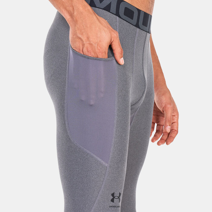 Under Armour Men's HeatGear® Armour 7/8 Tights Grey image number 3