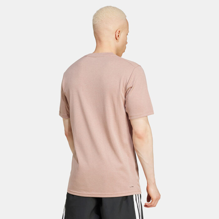 adidas Men's Train Essentials Feelready T-Shirt Pink adidas Men's Train Essentials Feelready T-Shirt Pink image number 1
