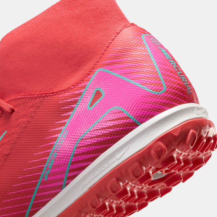 Nike Men's Mercurial Superfly 10 Academy Turf Ground Football Shoes Red image number 5