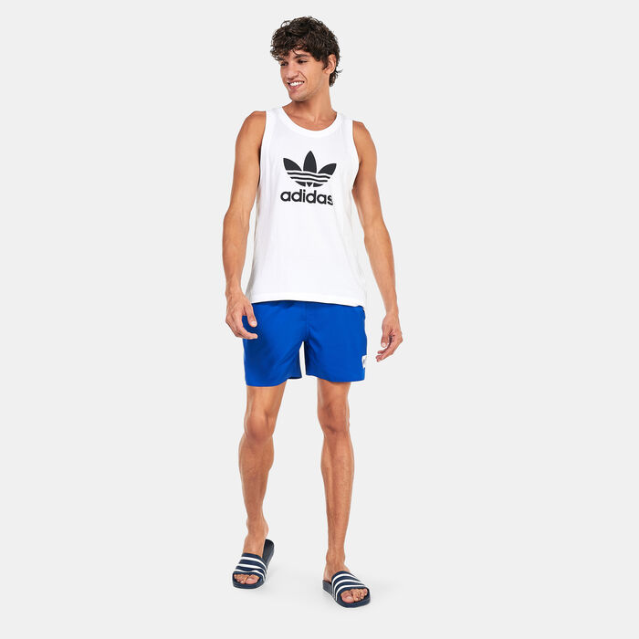 adidas Men's Short Length Solid Swim Shorts Blue adidas Men's Short Length Solid Swim Shorts Blue image number 2
