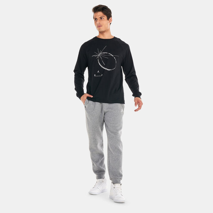 Jordan Men's 23 Engineered Statement Long Sleeve Crew T-Shirt Black image number 2