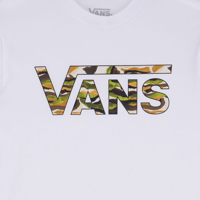 Vans Kids' Classic Logo Fill T-Shirt White image number 2