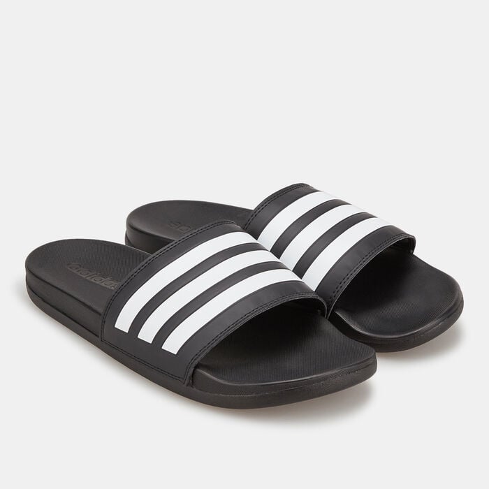 adidas Adilette Comfort Slides Black adidas Adilette Comfort Slides Black image number 0