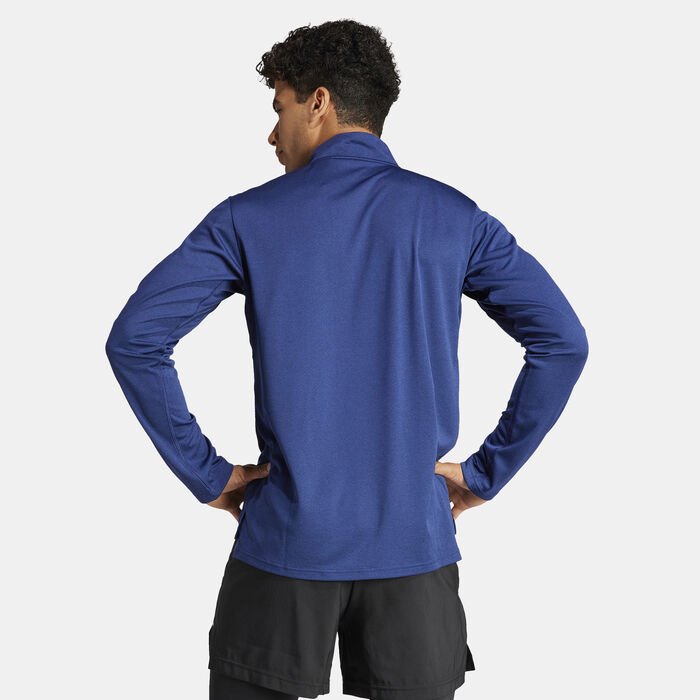 adidas Men's Train Essentials Training 1/4-Zip Top Blue image number 1