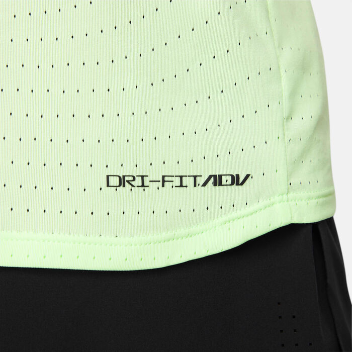 Nike Men's AeroSwift Dri-FIT ADV Running Vest Green Nike Men's AeroSwift Dri-FIT ADV Running Vest Green image number 3