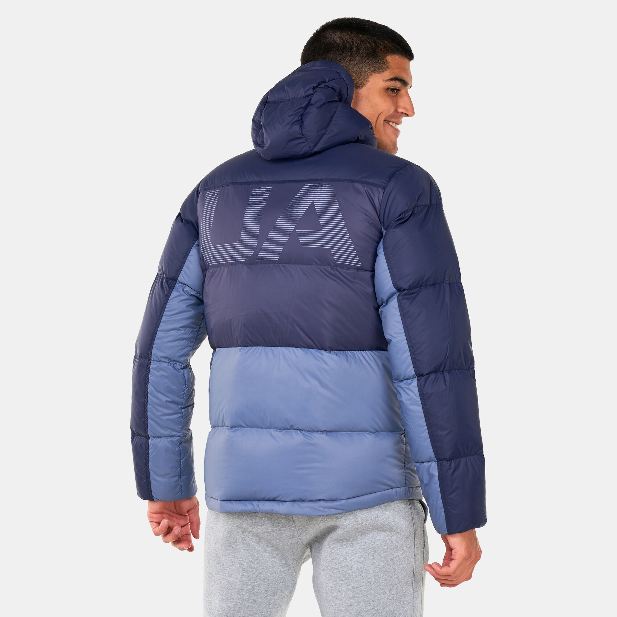 Men s ColdGear Infrared Down Blocked Jacket Blue Under Armour in KSA SSS