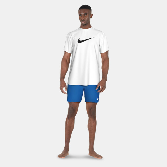 Nike Swim Men's Swim Better Icon Hydro Rashguard White Nike Swim Men's Swim Better Icon Hydro Rashguard White image number 2