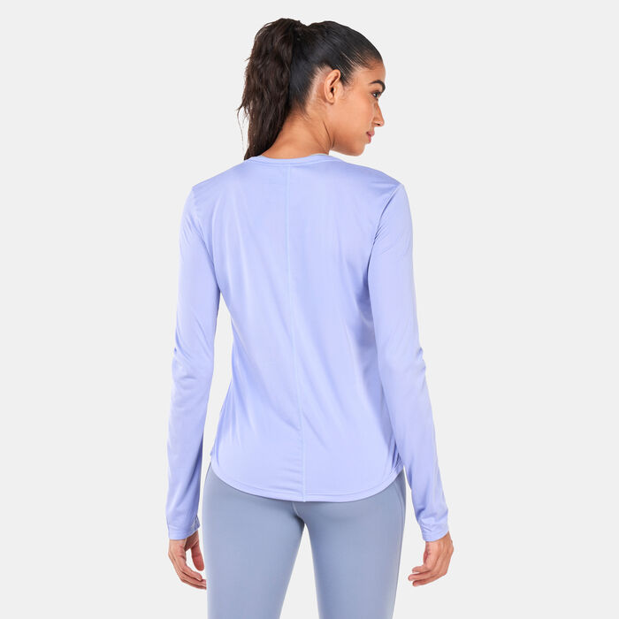 Nike Women's Dri-FIT One T-Shirt Blue Nike Women's Dri-FIT One T-Shirt Blue image number 1