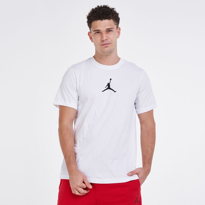 Jordan Men's Dri-FIT Jumpman T-Shirt White Jordan Men's Dri-FIT Jumpman T-Shirt White image number 0