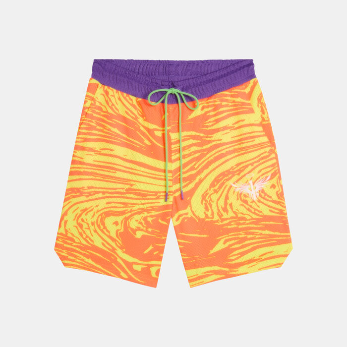 PUMA Men's Melo Spark Basektball Shorts yellow image number 0