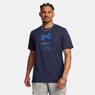 Under Armour Men's Branded Gel Stack Training T-Shirt Blue