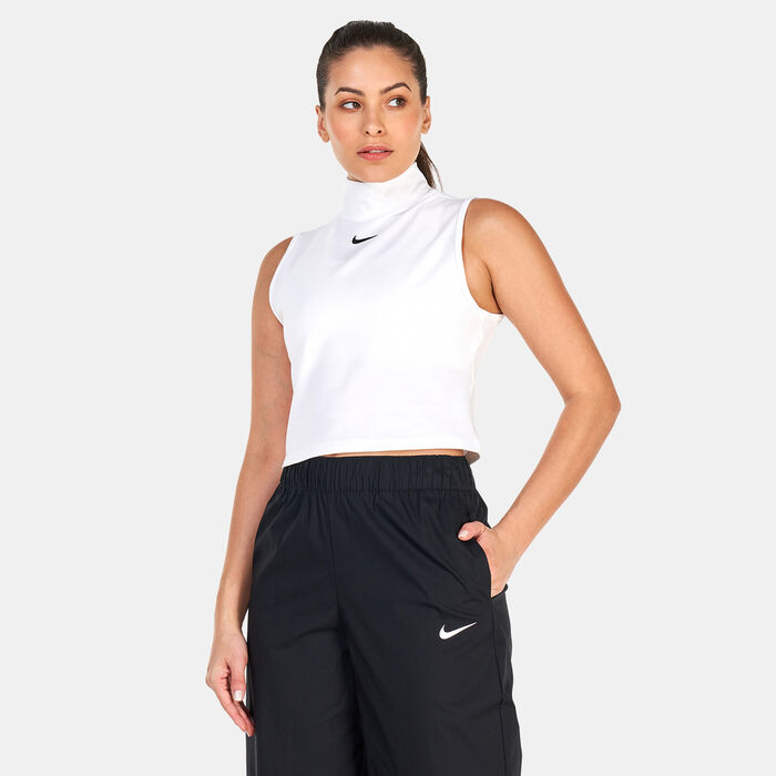 Nike Women's Sportswear Collection Essentials Mock Top White Nike Women's Sportswear Collection Essentials Mock Top White image number 0