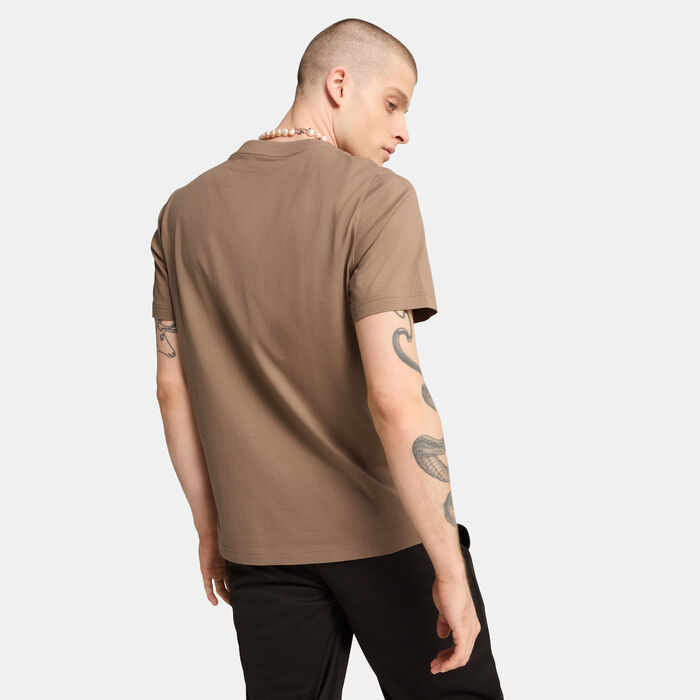 PUMA Men's Essentials No. 1 Logo T-Shirt Beige image number 1