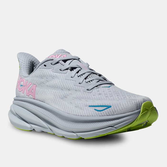 HOKA Women's Clifton 9 Running Shoes Grey HOKA Women's Clifton 9 Running Shoes Grey image number 1